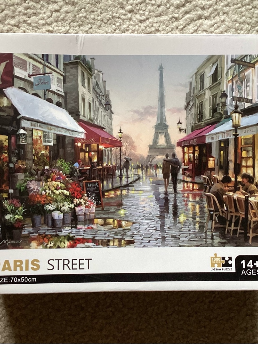 Paris Street 1000-Piece Jigsaw Puzzle - Colorful Street Scene